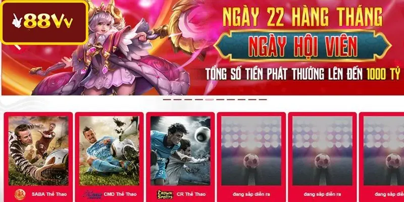 Thể Thao 88VV là điểm dừng chân cá cược top đầu 