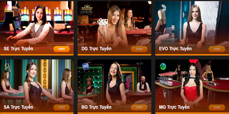 Thông tin về các sảnh Live Casino để bạn lựa chọn